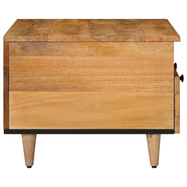 vidaXL Table basse Naturel 80 x 54 x 40 cm Bois de mangue massif