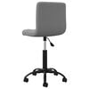 vidaXL Chaise pivotante de bureau Gris foncé Velours
