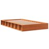 vidaXL Cadre de lit sans matelas cire marron 75x190 cm bois pin massif