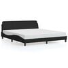 vidaXL Cadre de lit Dover noir 183x213 cm similicuir