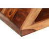vidaXL Table d'appoint Forme de Z Bois massif