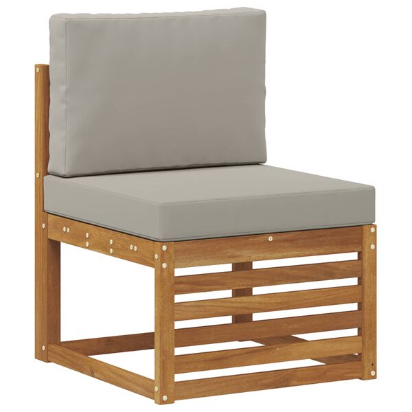 vidaXL Ensembles de canap&eacute;s avec coussin 4 pcs Gris Naturel et Clair