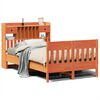 vidaXL Cadre de lit sans matelas cire marron 120x200cm bois pin massif