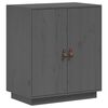 vidaXL Buffet Gris 65,5x40x75 cm Bois massif de pin