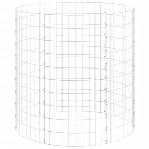 vidaXL Composteur de jardin Ø100x100 cm Acier galvanisé