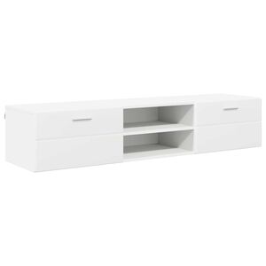 vidaXL Cabinet en Bois 150 x 39 x 30 cm Blanc Bois d'ing&eacute;nierie