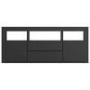 vidaXL Meuble TV Noir 120x30x50 cm Bois d'ingénierie