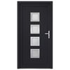vidaXL Porte d'entr&eacute;e anthracite 108x200 cm PVC