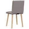 vidaXL Chaises &agrave; manger lot de 2 taupe tissu