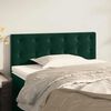 vidaXL T&ecirc;te de lit Vert fonc&eacute; 80x5x78/88 cm Velours