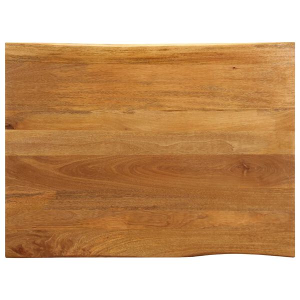 vidaXL Dessus de table 90x80x3,8 cm bord vivant bois massif manguier