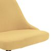 vidaXL Chaise pivotante de bureau Jaune Tissu