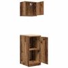 vidaXL Armoires de garage 2 pcs vieux bois bois d'ing&eacute;nierie