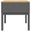 vidaXL Table de chevet FLORO gris 55x55x54 cm bois de pin massif