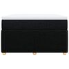vidaXL Sommier &agrave; lattes de lit avec matelas Noir 120x200 cm Tissu