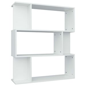 vidaXL Biblioth&egrave;que/Cloison Blanc 80x24x96 cm Bois d'ing&eacute;nierie