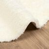 vidaXL Tapis Shaggy à poils longs NAVARRA crème 100x100 cm polyester