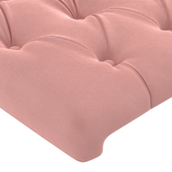 vidaXL T&ecirc;te de lit Rose 80x7x118/128 cm Velours