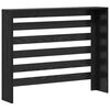 vidaXL Cache-Radiateur Ch&ecirc;ne noir 104 x 20 x 82 cm Bois d'ing&eacute;nierie