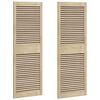 vidaXL Porte de Cabinet avec porte 2 pcs Naturel 49,5 x 2,1 x 140,5 cm