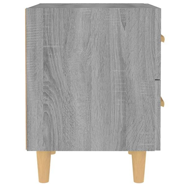 vidaXL Table de chevet Sonoma gris 40x35x47,5 cm