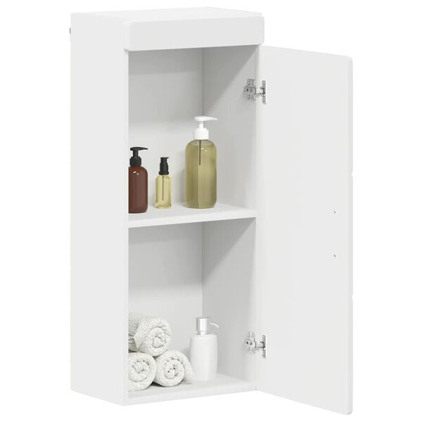 vidaXL Armoire murale de salle de bain TULUM Blanc 37 x 24,5 x 86 cm