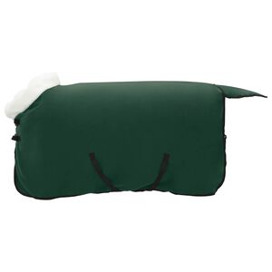 vidaXL Couverture &Eacute;quine Vert fonc&eacute; complet 75 cm Fleece polaire