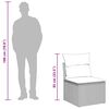 vidaXL Ensemble de canapé de jardin avec coussin polyrotin