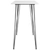 vidaXL Ensemble de bar 5 pcs Blanc et noir
