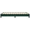 vidaXL Cadre de lit vert fonc&eacute; 140x200 cm velours