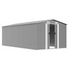 vidaXL Abri de jardin 257x489x181 cm M&eacute;tal Gris