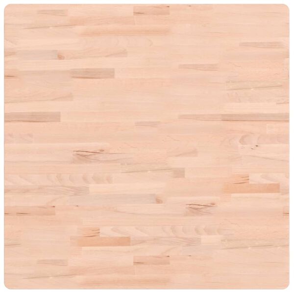 vidaXL Dessus de table 80x80x1,5 cm carr&eacute; bois massif de h&ecirc;tre