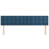 vidaXL Têtes de lit 2 pcs Bleu foncé 100x5x78/88 cm Velours