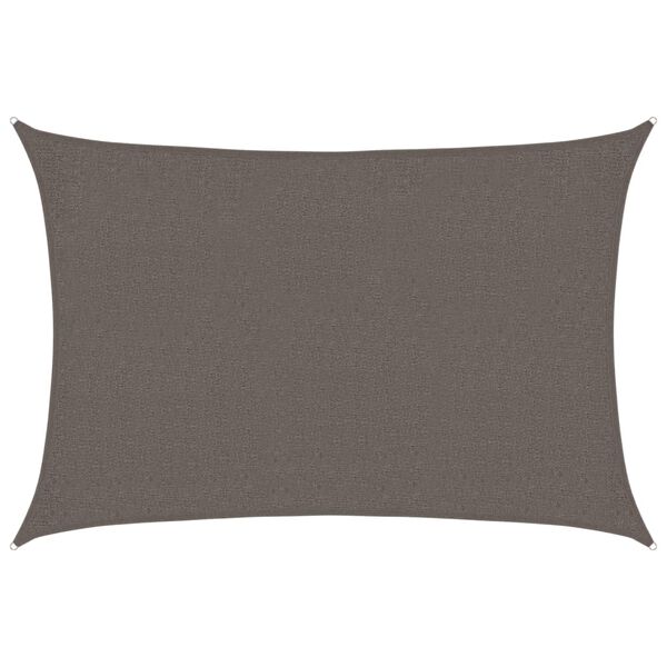 vidaXL Voile d'ombrage 160 g/m² Anthracite 2x3 m PEHD