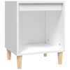 vidaXL Table de chevet Blanc 40x35x50 cm Bois d&rsquo;ing&eacute;nierie