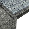 vidaXL Table basse Anthracite 70x40x38 cm R&eacute;sine tress&eacute;e