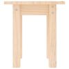 vidaXL Table basse &Oslash; 35x35 cm Bois massif de pin