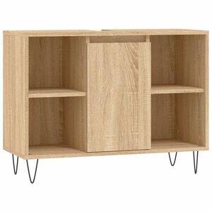 vidaXL Armoire salle de bain ch&ecirc;ne sonoma 80x33x60cm bois d'ing&eacute;nierie