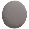 vidaXL Coussins de si&egrave;ge 2 pcs Taupe &Oslash;80 x 29 cm tissu