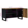 vidaXL Meuble TV 80x33x46 cm bois de manguier et d'ingénierie