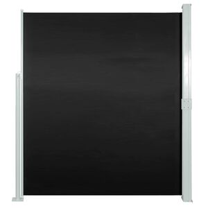 vidaXL Auvent latéral rétractable de patio 170x300 cm Noir