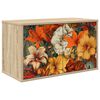 vidaXL Meuble TV mural GENNEP 69 x 33 x 40 cm Ch&ecirc;ne Sonoma