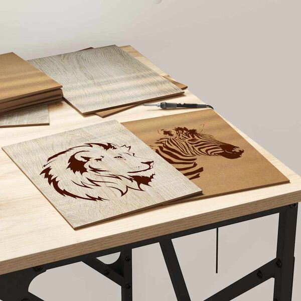 vidaXL Panneaux d&eacute;coratifs 50 pcs Ch&ecirc;ne Sonoma 15 x 21 x 0,27 cm