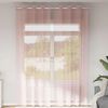 vidaXL Rideaux en voile avec œillets 2 pcs rose 140 x 300 cm