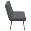 vidaXL Banc gris fonc&eacute; 110x74x84 cm velours