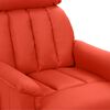 vidaXL Fauteuil inclinable &eacute;lectrique Rouge Similicuir
