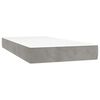 vidaXL Matelas &agrave; ressorts ensach&eacute;s 80 x 210 x 20 cm Gris clair