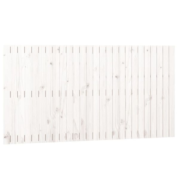 vidaXL T&ecirc;te de lit murale Blanc 166x3x90 cm Bois massif de pin