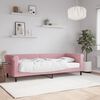 vidaXL Lit de jour avec matelas rose 80x200 cm velours