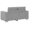 vidaXL Canap&eacute; 3 pcs Gris nuage 221 x 80 x 80 cm Tissu en lin m&eacute;lang&eacute;